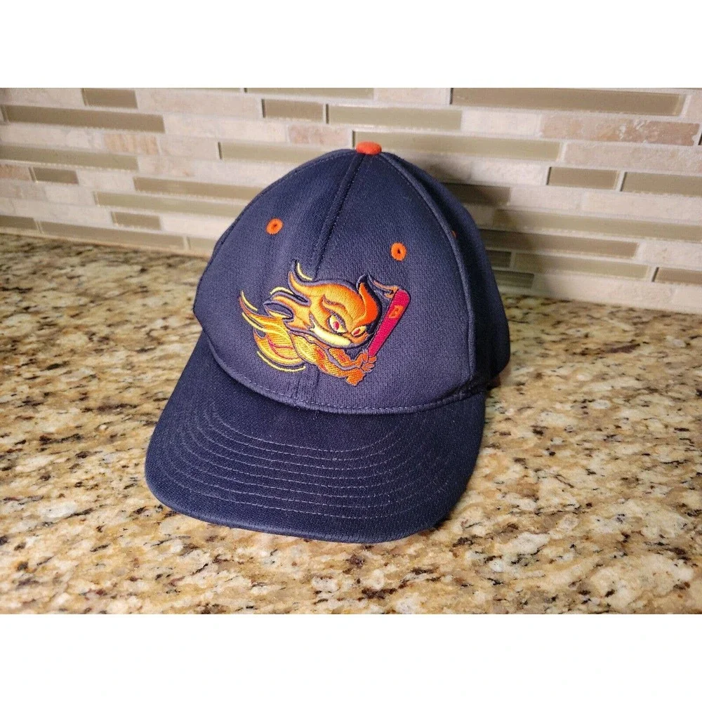 Richardson Dryve Hat Navy Blue Baseball Cap Embroidered Logo Fitted Small-Medium - Picture 3 of 14